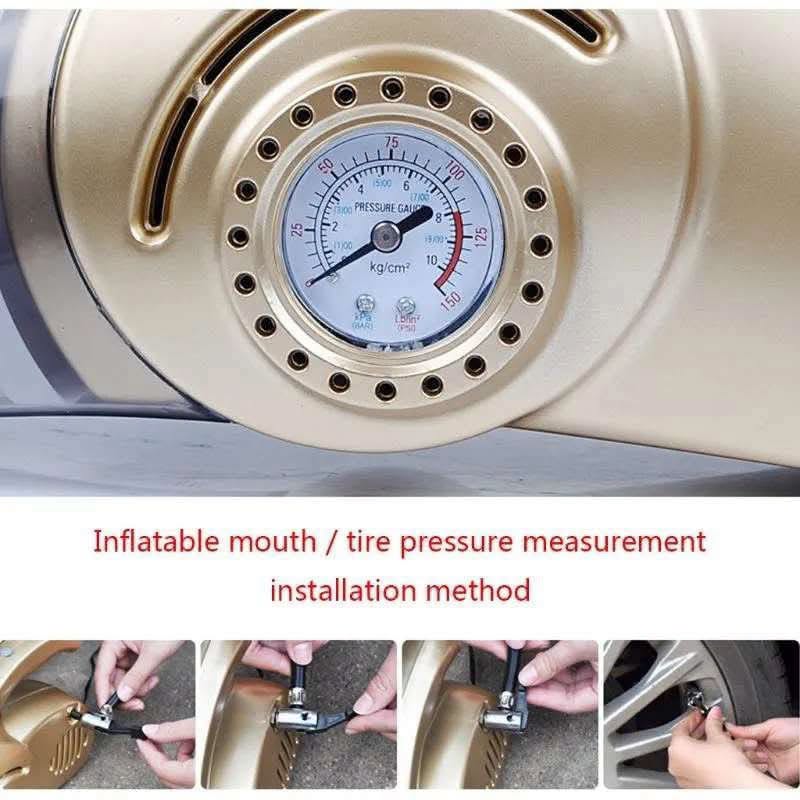Aspirateur & Compresseur de Pneus 4 en 1 – 120W