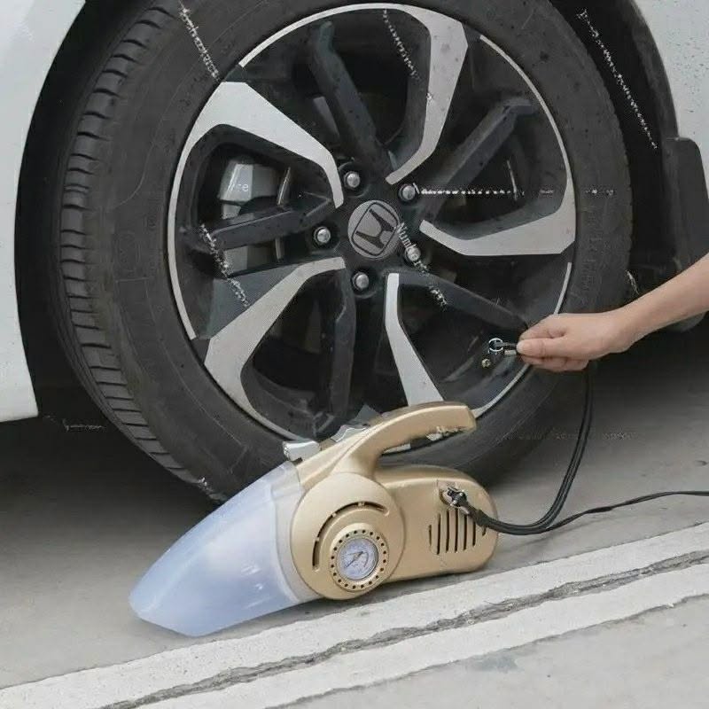 Aspirateur & Compresseur de Pneus 4 en 1 – 120W